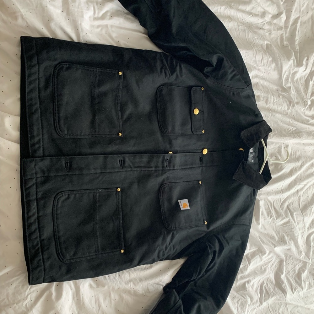 Carhartt loose fit firm duck lined blanket chore coat